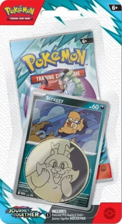 Pokemon TCG - Scarlet & Violet - Journey Together - Checklane Blister (Scraggy)(Pokemon Tcg Scarlet Violet Journey Together Checklane Blister Scraggy)