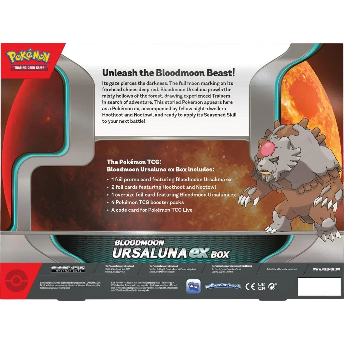 Pokemon TCG - Scarlet & Violet - Bloodmoon Ursaluna Ex Collection Box(Pokemon Tcg Scarlet Violet Bloodmoon Ursaluna Ex Collection Box) 2 Pokemon TCG - Scarlet & Violet - Bloodmoon Ursaluna Ex Collection Box(Pokemon Tcg Scarlet Violet Bloodmoon Ursaluna Ex Collection Box) - Image 2