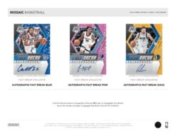 Panini - 2023/24 Mosaic Fast Break Basketball (NBA) - Hobby Box(Panini 2023 24 Mosaic Fast Break Basketball Nba Hobby Box) -The Card Vault Store 2023 24 Panini Mosaic Fast Break NBA Basketball Cards Sell Sheet 3