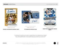 Panini - 2023/24 Mosaic Basketball (NBA) - Hobby Box(Panini 2023 24 Mosaic Basketball Nba Hobby Box) -The Card Vault Store 2023 24 Panini Mosaic NBA Basketball Cards Sell Sheet 3