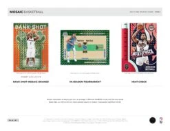 Panini - 2023/24 Mosaic Basketball (NBA) - Hobby Box(Panini 2023 24 Mosaic Basketball Nba Hobby Box) -The Card Vault Store 2023 24 Panini Mosaic NBA Basketball Cards Sell Sheet 4