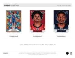 Panini - 2023/24 Mosaic Basketball (NBA) - Hobby Box(Panini 2023 24 Mosaic Basketball Nba Hobby Box) -The Card Vault Store 2023 24 Panini Mosaic NBA Basketball Cards Sell Sheet 5