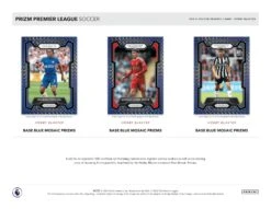 Panini - 2023/24 Prizm Premier League Football (Soccer) - Hobby Blaster Box(Panini 2023 24 Prizm Premier League Football Soccer Hobby Blaster Box) 7 Panini - 2023/24 Prizm Premier League Football (Soccer) - Hobby Blaster Box(Panini 2023 24 Prizm Premier League Football Soccer Hobby Blaster Box) -The Card Vault Store 2023 24 Panini Prizm English Premier League Soccer Cards HOBBY BLASTER Sell Sheet 2