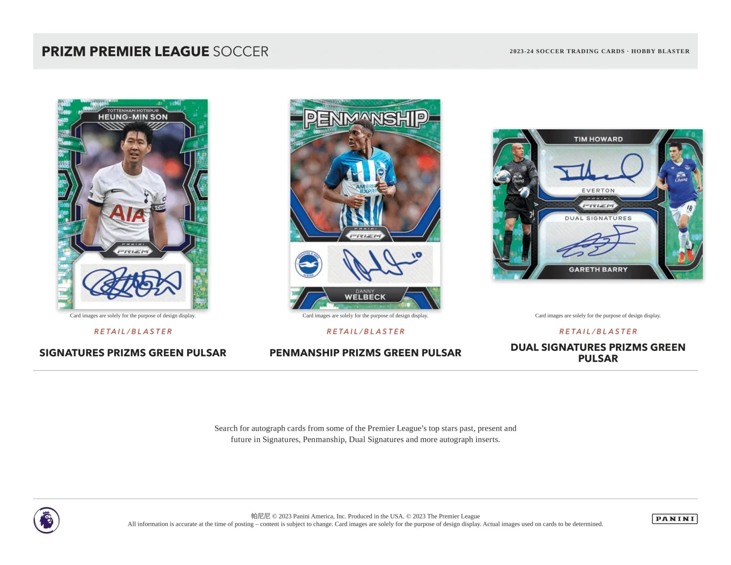 Panini - 2023/24 Prizm Premier League Football (Soccer) - Hobby Blaster Box(Panini 2023 24 Prizm Premier League Football Soccer Hobby Blaster Box) 4 Panini - 2023/24 Prizm Premier League Football (Soccer) - Hobby Blaster Box(Panini 2023 24 Prizm Premier League Football Soccer Hobby Blaster Box) - Image 4