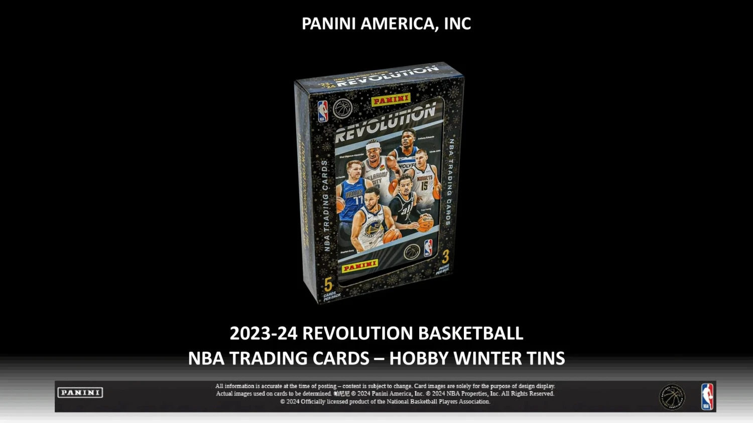 Panini - 2023/24 Revolution Basketball (NBA) - Winter Tin(Panini 2023 24 Revolution Basketball Nba Winter Tin) 2 Panini - 2023/24 Revolution Basketball (NBA) - Winter Tin(Panini 2023 24 Revolution Basketball Nba Winter Tin) - Image 2