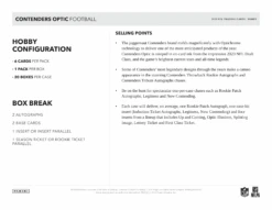 Panini - 2023 Contenders Optic American Football (NFL) - Hobby Box(Panini 2023 Contenders Optic American Football Nfl Hobby Box) -The Card Vault Store 2023 Panini Contenders Optic NFL Football Cards Sell Sheet 5