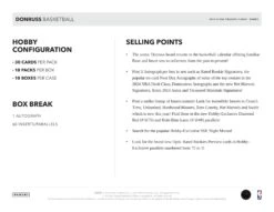 Panini - 2024/25 Donruss Basketball (NBA) - Hobby Box(Panini 2024 25 Donruss Basketball Nba Hobby Box) -The Card Vault Store 2024 25 Donruss NBA Basketball Cards Sell Sheet 5