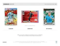 Panini - 2024/25 Donruss Football (Soccer) - Hobby Box(Panini 2024 25 Donruss Football Soccer Hobby Box) -The Card Vault Store 2024 25 Donruss Soccer Cards Sell Sheet 3