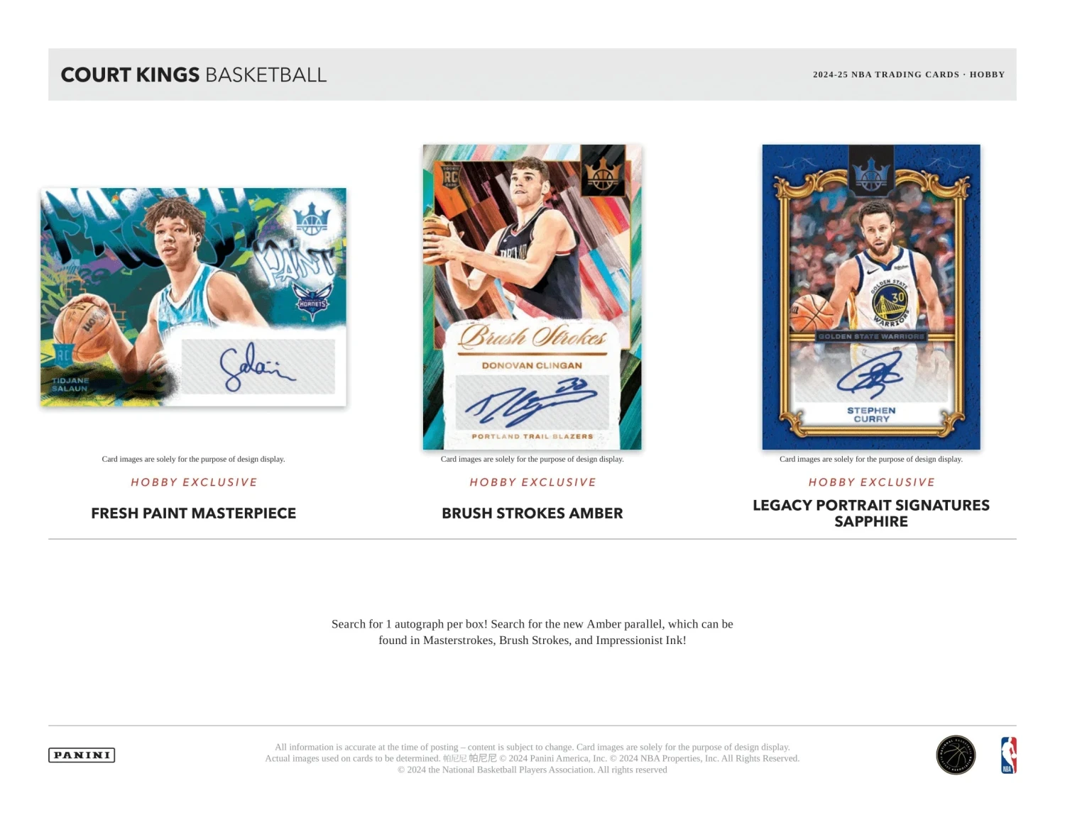 Panini - 2024/25 Court Kings Basketball (NBA) - Hobby Box(Panini 2024 25 Court Kings Basketball Nba Hobby Box) 2 Panini - 2024/25 Court Kings Basketball (NBA) - Hobby Box(Panini 2024 25 Court Kings Basketball Nba Hobby Box) - Image 2