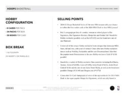 Panini - 2024/25 Hoops Basketball (NBA) - Hobby Box(Panini 2024 25 Hoops Basketball Nba Hobby Box) -The Card Vault Store 2024 25 Panini Hoops NBA Basketball Cards Sell Sheet 5