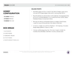 Panini - 2024/25 Prizm Premier League Football (Soccer) - Hobby Box(Panini 2024 25 Prizm Premier League Football Soccer Hobby Box) -The Card Vault Store 2024 25 Panini Prizm EPL Soccer Cards Sell Sheet 5