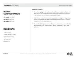 Panini - 2024 Donruss American Football (NFL) - Hobby Box(Panini 2024 Donruss American Football Nfl Hobby Box) -The Card Vault Store 2024 Donruss NFL Football Cards Sell Sheet 5