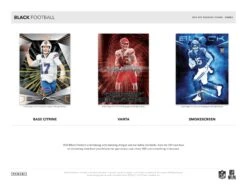 Panini - 2024 Black American Football (NFL) - Hobby Box(Panini 2024 Black American Football Nfl Hobby Box) -The Card Vault Store 2024 Panini Black NFL Football Cards Sell Sheet 2