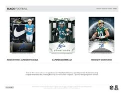 Panini - 2024 Black American Football (NFL) - Hobby Box(Panini 2024 Black American Football Nfl Hobby Box) -The Card Vault Store 2024 Panini Black NFL Football Cards Sell Sheet 3
