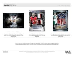 Panini - 2024 Black American Football (NFL) - Hobby Box(Panini 2024 Black American Football Nfl Hobby Box) -The Card Vault Store 2024 Panini Black NFL Football Cards Sell Sheet 4