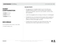 Panini - 2024 Contenders American Football (NFL) - Hobby Box(Panini 2024 Contenders American Football Nfl Hobby Box) -The Card Vault Store 2024 Panini Contenders NFL Football Cards Sell Sheet 5