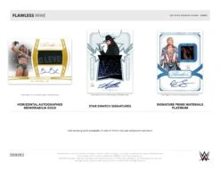 Panini - 2024 Flawless WWE - Hobby Box(Panini 2024 Flawless Wwe Hobby Box) -The Card Vault Store 2024 Panini Flawless WWE Trading Cards Sell Sheet 3