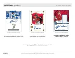 Panini - 2024 Impeccable Baseball (MLB) - Hobby Box(Panini 2024 Impeccable Baseball Mlb Hobby Box) 8 Panini - 2024 Impeccable Baseball (MLB) - Hobby Box(Panini 2024 Impeccable Baseball Mlb Hobby Box) -The Card Vault Store 2024 Panini Impeccable Baseball Cards Sell Sheet 2