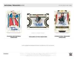 Panini - 2024 National Treasures WWE - Hobby Box(Panini 2024 National Treasures Wwe Hobby Box) 7 Panini - 2024 National Treasures WWE - Hobby Box(Panini 2024 National Treasures Wwe Hobby Box) -The Card Vault Store 2024 Panini National Treasures WWE Trading Cards Sell Sheet 2