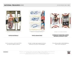 Panini - 2024 National Treasures WWE - Hobby Box(Panini 2024 National Treasures Wwe Hobby Box) 8 Panini - 2024 National Treasures WWE - Hobby Box(Panini 2024 National Treasures Wwe Hobby Box) -The Card Vault Store 2024 Panini National Treasures WWE Trading Cards Sell Sheet 3