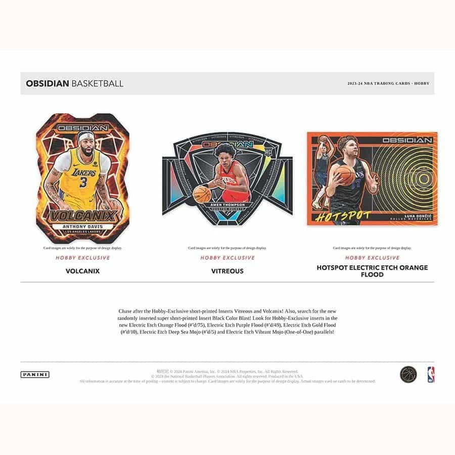 Panini - 2023/24 Obsidian Basketball (NBA) - Hobby Box(Panini 2023 24 Obsidian Basketball Nba Hobby Box) 4 Panini - 2023/24 Obsidian Basketball (NBA) - Hobby Box(Panini 2023 24 Obsidian Basketball Nba Hobby Box) - Image 4