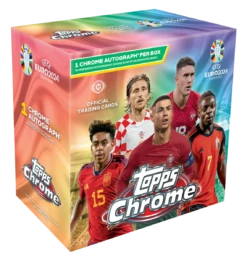 Topps - 2023/24 Chrome UEFA Euro Football (Soccer) - Hobby Box(Topps 2024 Chrome Uefa Euro Football Soccer Hobby Box)