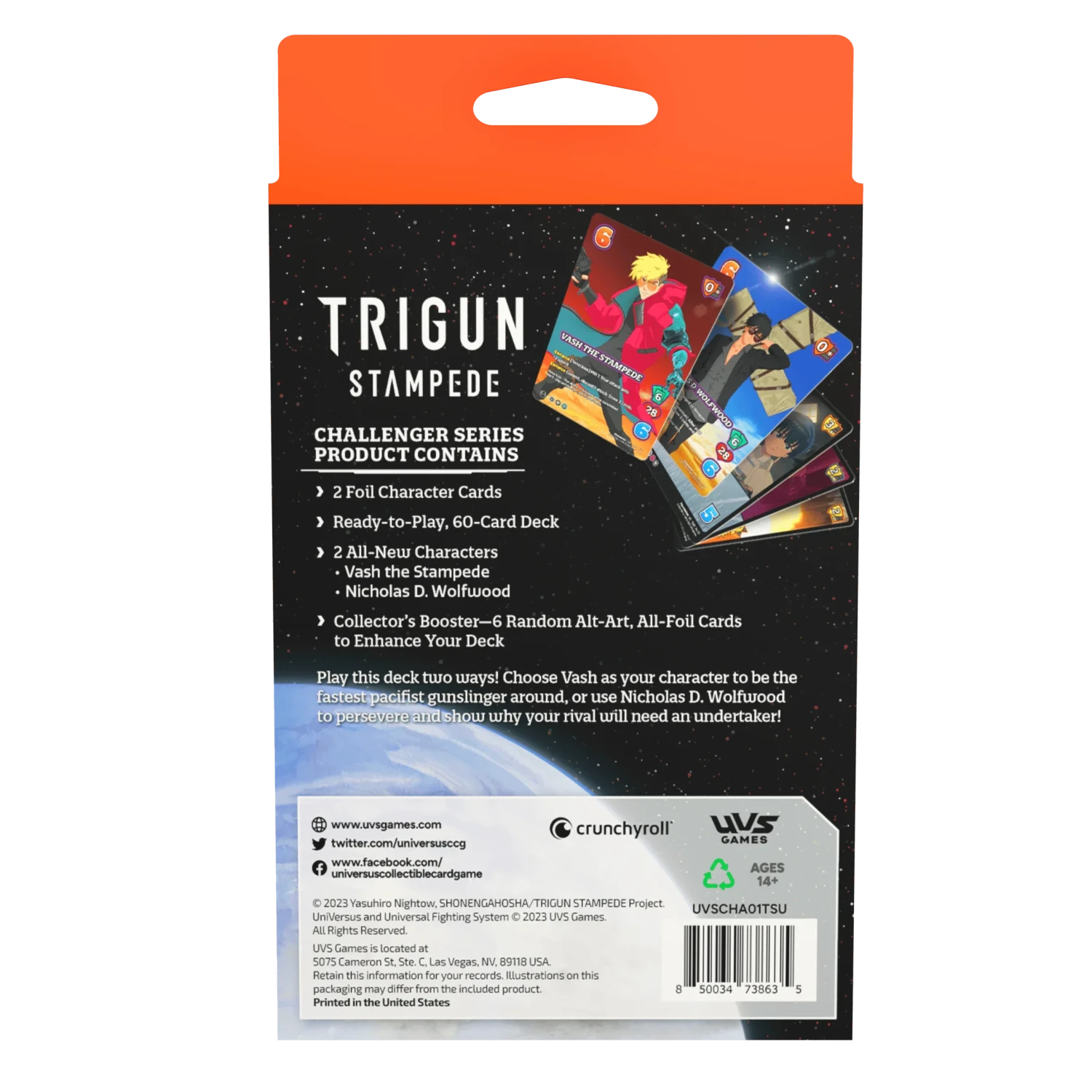 UniVersus CCG - Trigun Stampede - Challenger Series Deck(Universus Ccg Trigun Stampede Challenger Series Deck) 4 UniVersus CCG - Trigun Stampede - Challenger Series Deck(Universus Ccg Trigun Stampede Challenger Series Deck) - Image 4