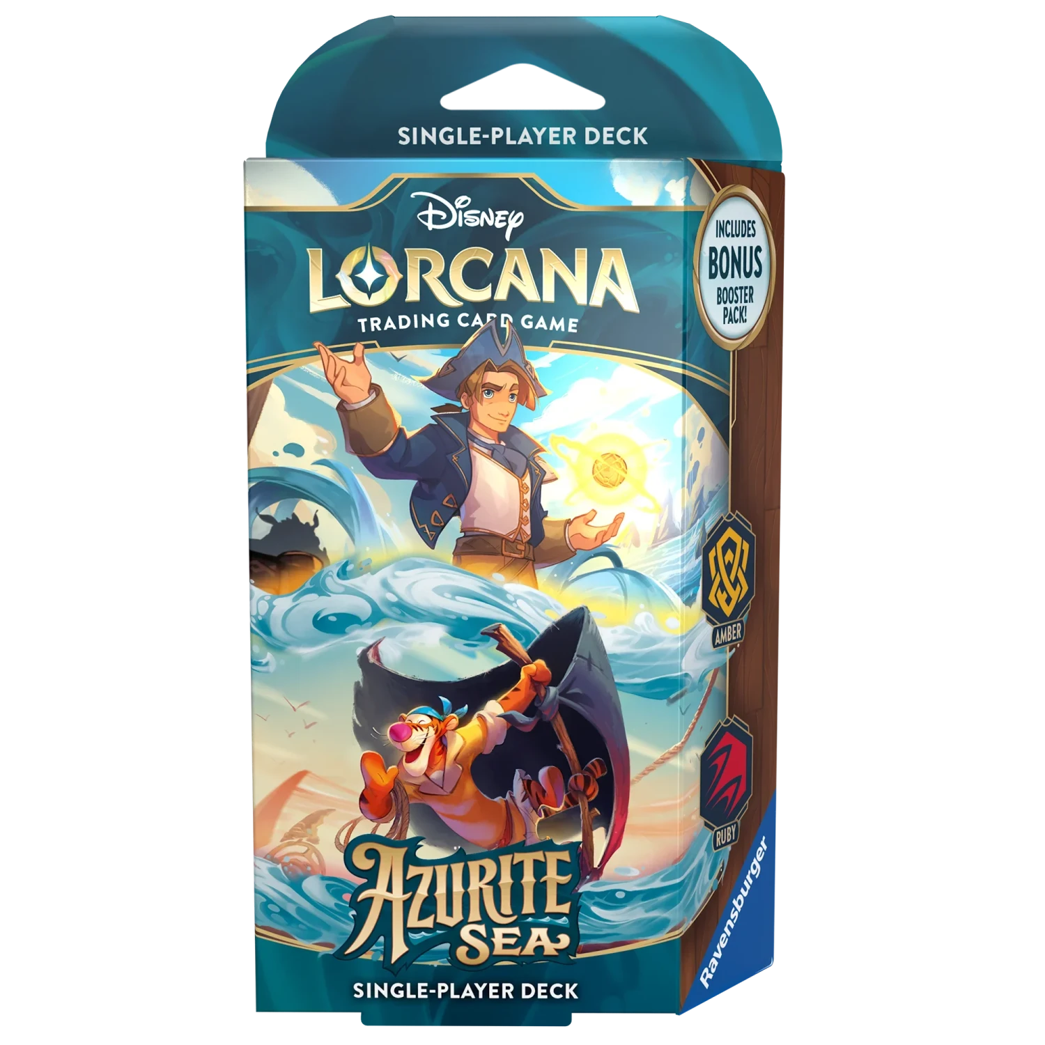 Disney - Lorcana TCG - Azurite Sea - Starter Deck - Jim & Tigger(Disney Lorcana Tcg Azurite Sea Starter Deck Jim Tigger) 1 Disney - Lorcana TCG - Azurite Sea - Starter Deck - Jim & Tigger(Disney Lorcana Tcg Azurite Sea Starter Deck Jim Tigger)