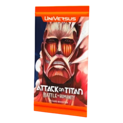 UniVersus CCG - Attack On Titan - Battle For Humanity Booster Box (24 Packs)(Universus Tcg Attack On Titan Booster Box 24 Packs) -The Card Vault Store AOT01 Render BoosterPack ANL 1