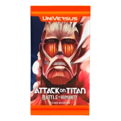 UniVersus CCG - Attack On Titan - Battle For Humanity Booster Box (24 Packs)(Universus Tcg Attack On Titan Booster Box 24 Packs) -The Card Vault Store AOT01 Render BoosterPack FOB 1