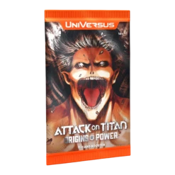 UniVersus CCG - Attack On Titan - Origins Of Power Booster Box (24 Packs)(Universus Ccg Attack On Titan Origins Of Power Booster Box Display) -The Card Vault Store AoT02 Booster Render BoosterWrap ANL 1