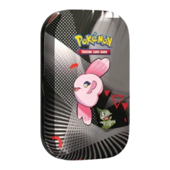 Pokemon TCG - Scarlet & Violet - Black Bolt & White Flare - Mini Tin(Pokemon Tcg Scarlet Violet Black Bolt White Flare Mini Tin) -The Card Vault Store Black Bolt White Flare Tin E Side