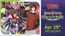 Cardfight!! Vanguard - Moon Fangs & Cerulean Blaze - Booster Box (16 Packs)(Cardfight Vanguard Moon Fangs Cerulean Blaze Booster Box 16 Packs) -The Card Vault Store Cardfight Vanguard MoonFangs CeruleanBlaze DZ BT07 Announcement 1