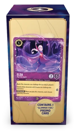 Disney - Lorcana TCG - Fabled - Gift Box - Elsa(Disney Lorcana Tcg Fabled Gift Box Elsa) -The Card Vault Store DLC S9 Gift Set OuterBox Back EN