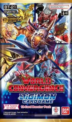 Digimon Card Game - World Convergence (BT21) - Booster Pack(Digimon Card Game World Convergence Bt21 Booster Pack)