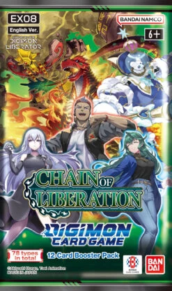 Digimon Card Game - Chain Of Liberation (EX08) - Booster Pack(Digimon Card Game Chain Of Liberation Ex 08 Booster Pack)