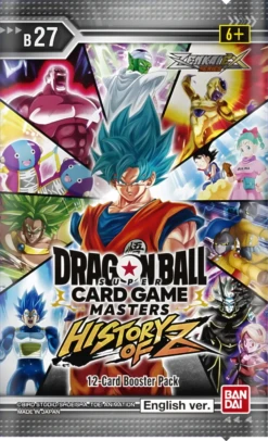 Dragon Ball Super CG Masters - Zenkai Series Set 10 - History Of Z (B27) - Booster Pack(Dragon Ball Super Cg Masters Dbs B27 Booster Pack)