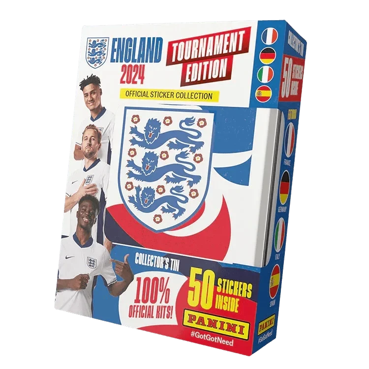 Panini - England 2024 Tournament Edition Football (Soccer) Sticker Collection - Pocket Tin(Panini England 2024 Tournament Edition Football Soccer Sticker Collection Pocket Tin) 1 Panini - England 2024 Tournament Edition Football (Soccer) Sticker Collection - Pocket Tin(Panini England 2024 Tournament Edition Football Soccer Sticker Collection Pocket Tin)