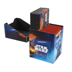 Gamegenic - Star Wars: Unlimited - Soft Crate - Rey/Kylo Ren(Gamegenic Star Wars Unlimited Soft Crate Rey Kylo Ren) -The Card Vault Store GG SWH SoftCrate Rey Kylo Ren 0007