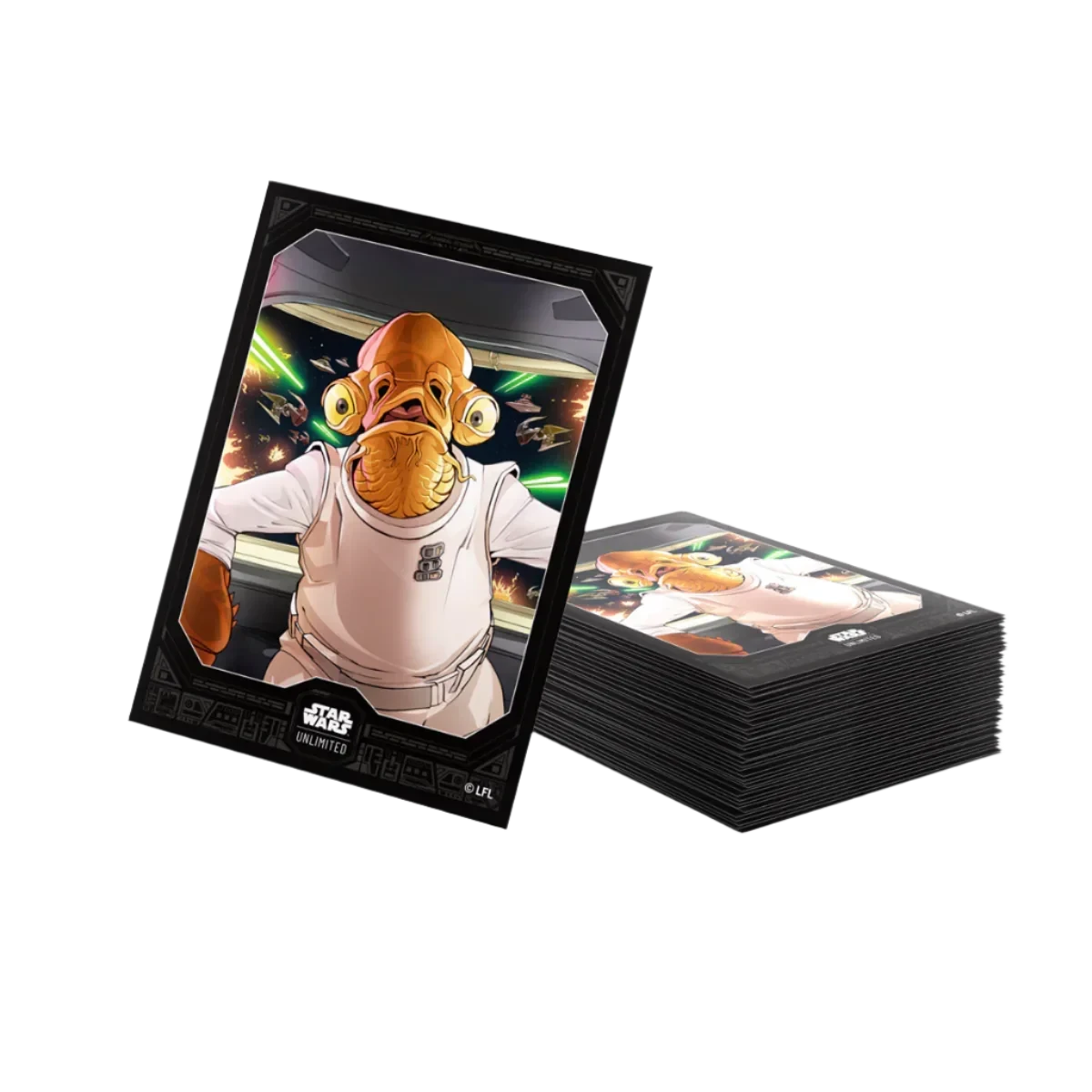 Gamegenic - Star Wars: Unlimited - Art Sleeves - Admiral Ackbar(Gamegenic Star Wars Unlimited Art Sleeves Admiral Ackbar) 3 Gamegenic - Star Wars: Unlimited - Art Sleeves - Admiral Ackbar(Gamegenic Star Wars Unlimited Art Sleeves Admiral Ackbar) - Image 3