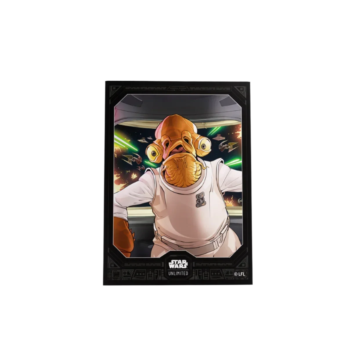 Gamegenic - Star Wars: Unlimited - Art Sleeves - Admiral Ackbar(Gamegenic Star Wars Unlimited Art Sleeves Admiral Ackbar) 2 Gamegenic - Star Wars: Unlimited - Art Sleeves - Admiral Ackbar(Gamegenic Star Wars Unlimited Art Sleeves Admiral Ackbar) - Image 2