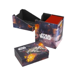 Gamegenic - Star Wars: Unlimited - Soft Crate - Han Solo/Millenium Falcon(Gamegenic Star Wars Unlimited Soft Crate Han Solo Millenium Falcon) -The Card Vault Store GG SWU SoftCrate Set 4 Han Solo 0008
