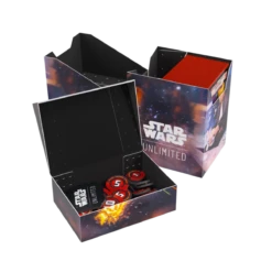 Gamegenic - Star Wars: Unlimited - Soft Crate - Han Solo/Millenium Falcon(Gamegenic Star Wars Unlimited Soft Crate Han Solo Millenium Falcon) -The Card Vault Store GG SWU SoftCrate Set 4 Han Solo 0009
