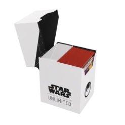 Gamegenic - Star Wars: Unlimited - Soft Crate - White/Black(Gamegenic Star Wars Unlimited Soft Crate White Black) -The Card Vault Store GG SWU SoftCrate WhiteBlack 0004
