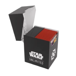 Gamegenic - Star Wars: Unlimited - Soft Crate - Black/White(Gamegenic Star Wars Unlimited Soft Crate Black White) -The Card Vault Store GG SWU Casual Box BlackWhite 0004