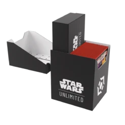 Gamegenic - Star Wars: Unlimited - Soft Crate - Black/White(Gamegenic Star Wars Unlimited Soft Crate Black White) -The Card Vault Store GG SWU Casual Box BlackWhite 0007