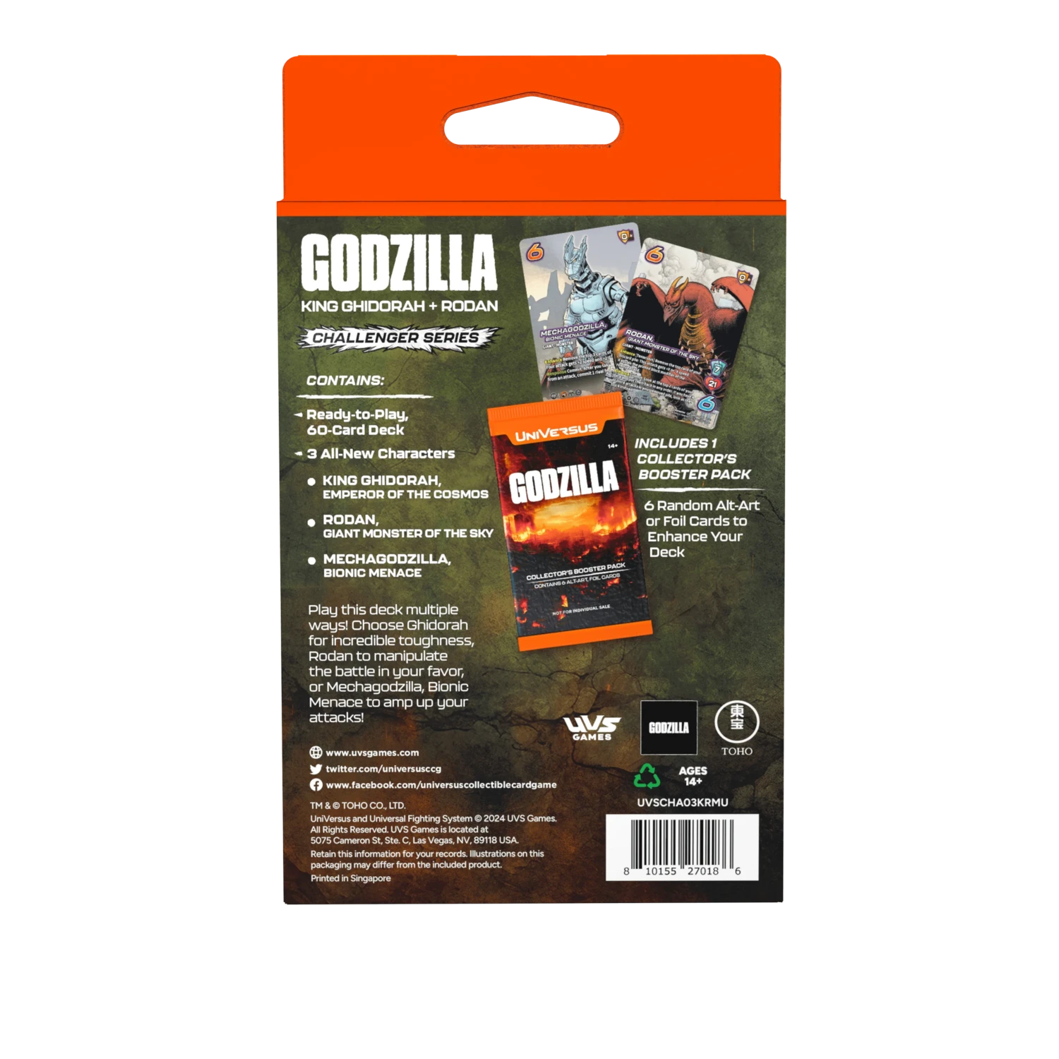 UniVersus CCG - Godzilla - King Ghidorah & Rodan Challenger Series Deck(Universus Ccg Godzilla King Ghidorah Rodan Challenger Series Deck) 3 UniVersus CCG - Godzilla - King Ghidorah & Rodan Challenger Series Deck(Universus Ccg Godzilla King Ghidorah Rodan Challenger Series Deck) - Image 3