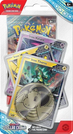 Pokemon TCG - Scarlet & Violet - Stellar Crown - Premium Checklane Blister - Roaring Moon(Pokemon Tcg Scarlet Violet Stellar Crown Premium Checklane Blister Roaring Moon)