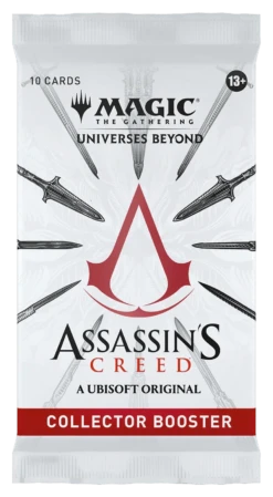 Magic: The Gathering - Universes Beyond: Assassin's Creed - Collector Booster Box (12 Packs)(Magic The Gathering Universes Beyond Assassins Creed Collector Booster Box 12 Packs) -The Card Vault Store MTGACR EN ClctrBstr 01 02