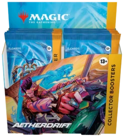 Magic: The Gathering - Aetherdrift - Collector Booster Box (12x Packs)(Magic The Gathering Aetherdrift Collector Booster Box 12x Packs) -The Card Vault Store MTGDFT EN DspBx Clctr 01 02